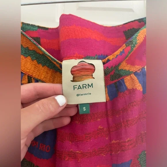 Anthropologie Farm Rio Printed Patchwork Midi Skirt - Picture 6 of 6